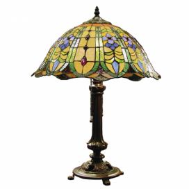 LaHome - vintage dekorace: Stolní lampa Tiffany Diamond Clayre & Eef
