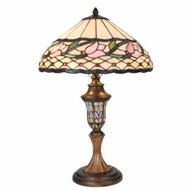 Stolní lampa Tiffany Lovely Tulip - Ø 40*60 cm Clayre & Eef