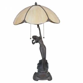 LaHome - vintage dekorace: Stolní lampa Tiffany Woman -  Ø 41*70 cm Clayre & Eef