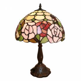 Stolní vitrážová lampa Tiffany Darline - 31*31*47 cm Clayre & Eef