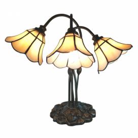 Stolní vitrážová lampa Tiffany Trois - 46*28*63 cm Clayre & Eef