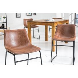 LuxD Designová židle Alba hnědá