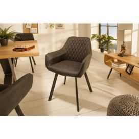 LuxD Designová židle Francesca, antracit