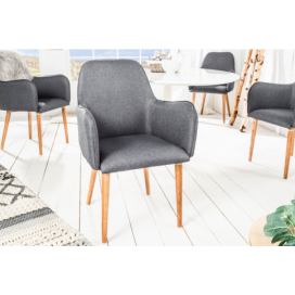 LuxD Designová židle Norway, tmavě šedá