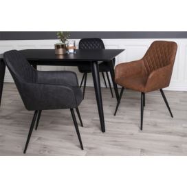 Norddan Designová jídelní židle Gracelyn, černá