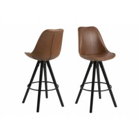 Dkton Designová barová židle Nascha brandy