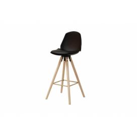 Dkton Designová barová židle Nerea černá