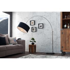 LuxD 16845 Designová stojanová lampa Arch černá