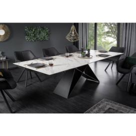 LuxD Rozkládací jídelní stůl Brock mramor 180-260 cm