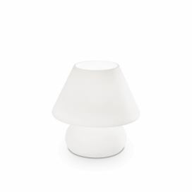 Stolní lampa Ideal lux 074726 PRATO TL1 SMALL BIANCO 1xE14 40W