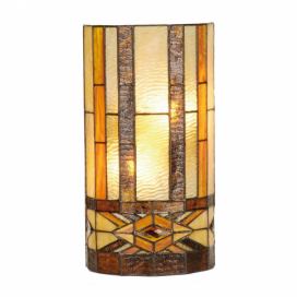 Nástěnná lampa Tiffany Amsterdam - 20*11*36 cm 2x E14 / Max 40W Clayre & Eef