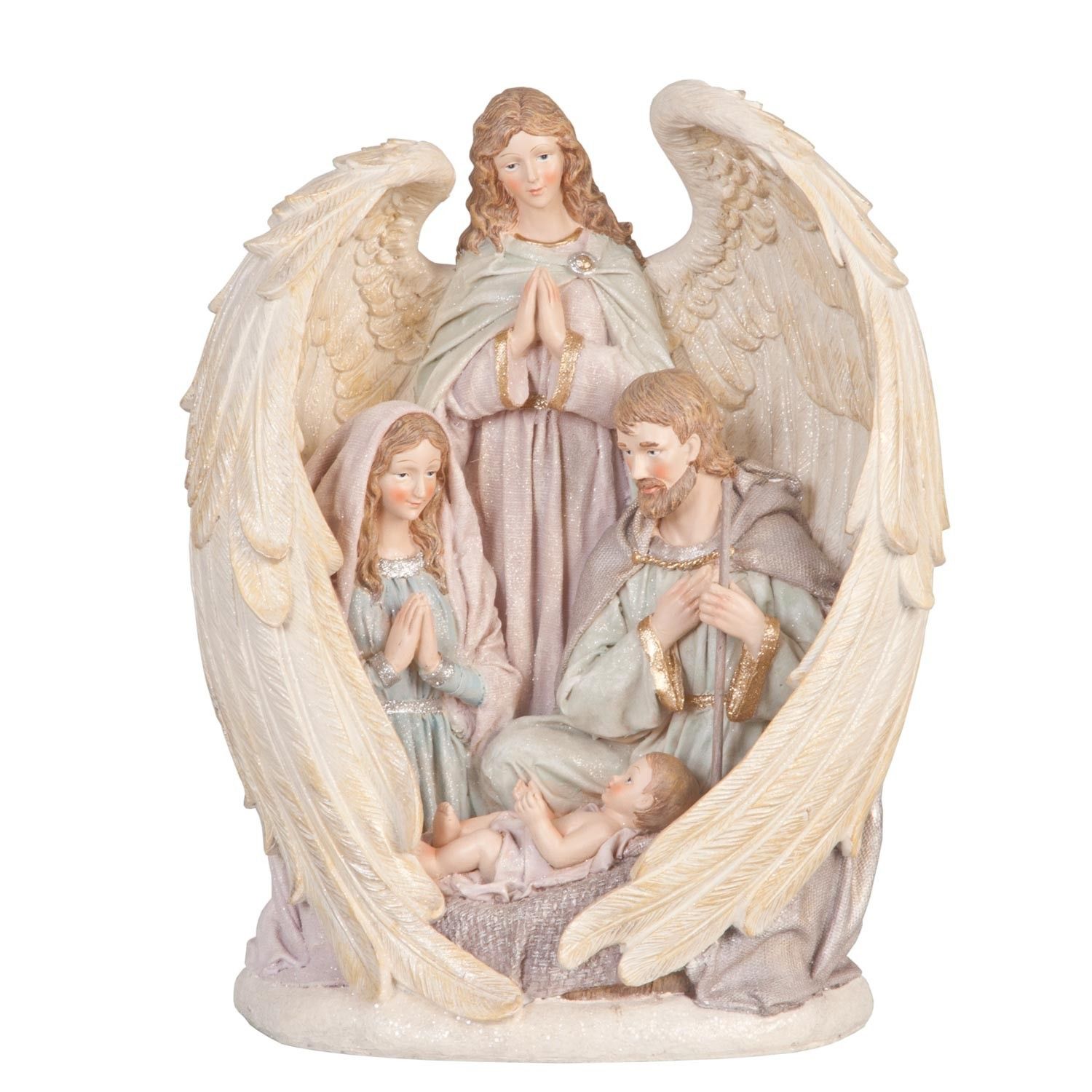 Betlém v andělských křídlech - 25*16*31 cm Clayre & Eef - LaHome - vintage dekorace