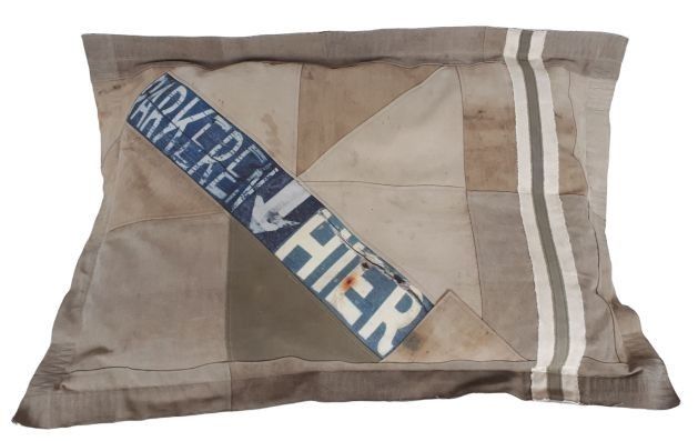 Khaki válecí polštář na zem Army- 80*110cm - LaHome - vintage dekorace