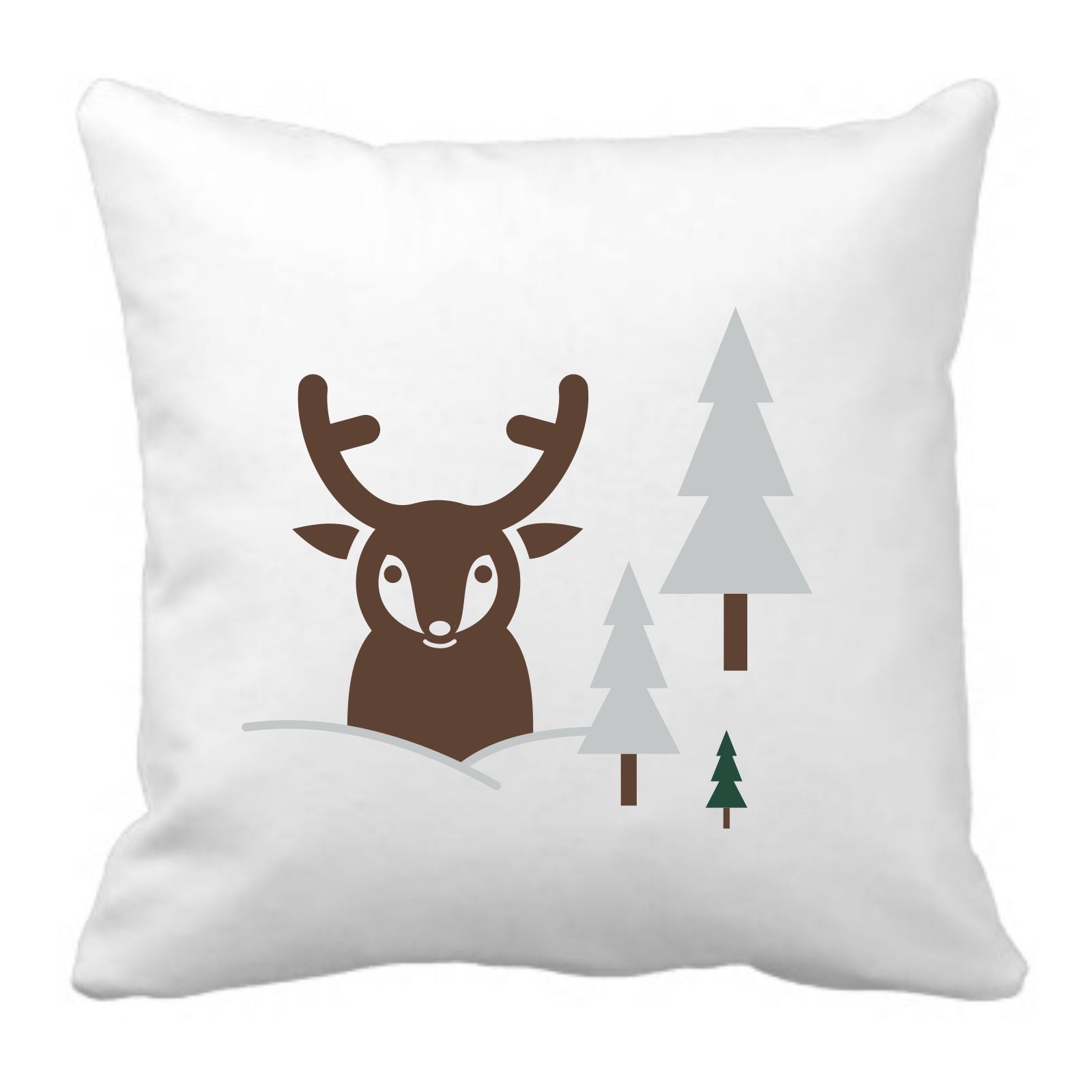 Pieris design Dětský polštářek s jelenem v zasněženém lese - Pieris design