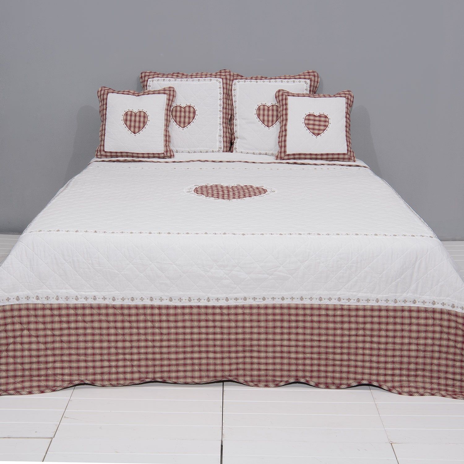Přehoz na jednolůžkové postele Quilt 180 - 140*220 cm Clayre & Eef - LaHome - vintage dekorace