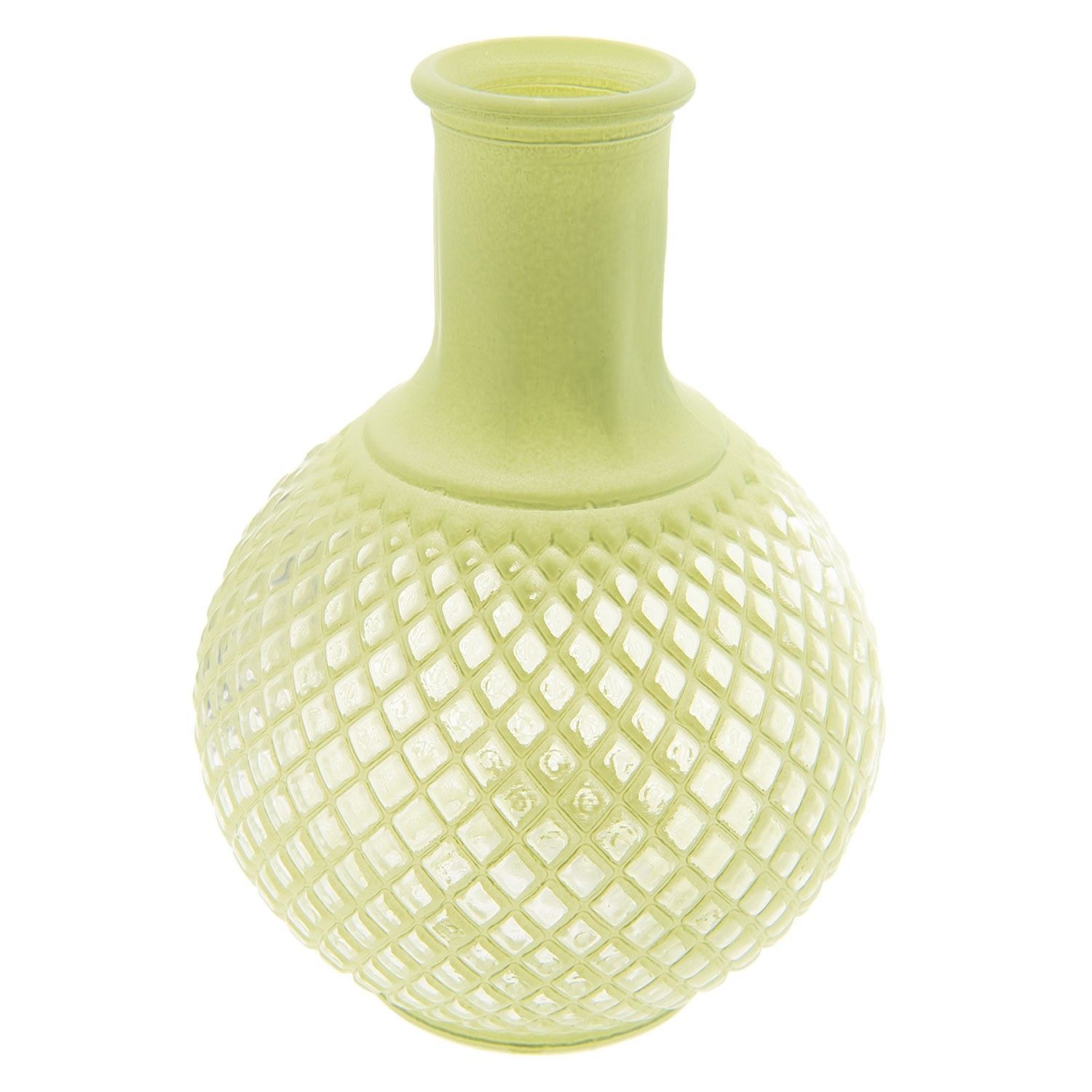 Zelená váza s patinou Agnesse - Ø 13*18 cm Clayre & Eef - LaHome - vintage dekorace