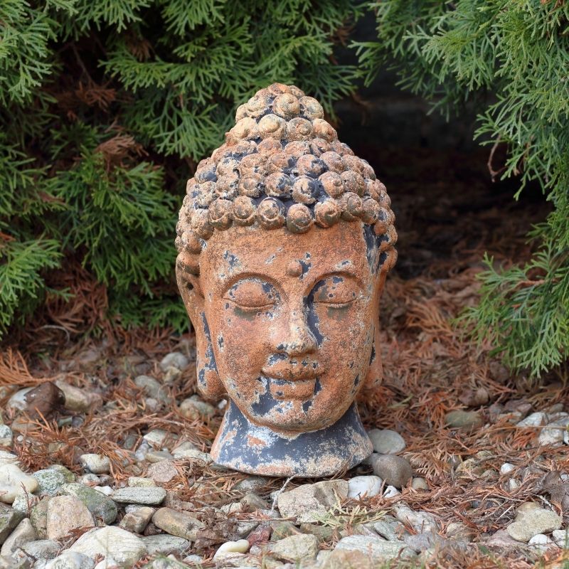 Buddha socha - zahradní umístění 33cm - Novaline.cz