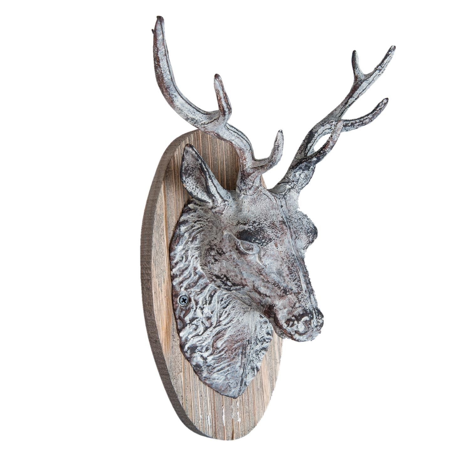 Nástěnná dekorace hlava jelena -  34*25*15 cm Clayre & Eef - LaHome - vintage dekorace