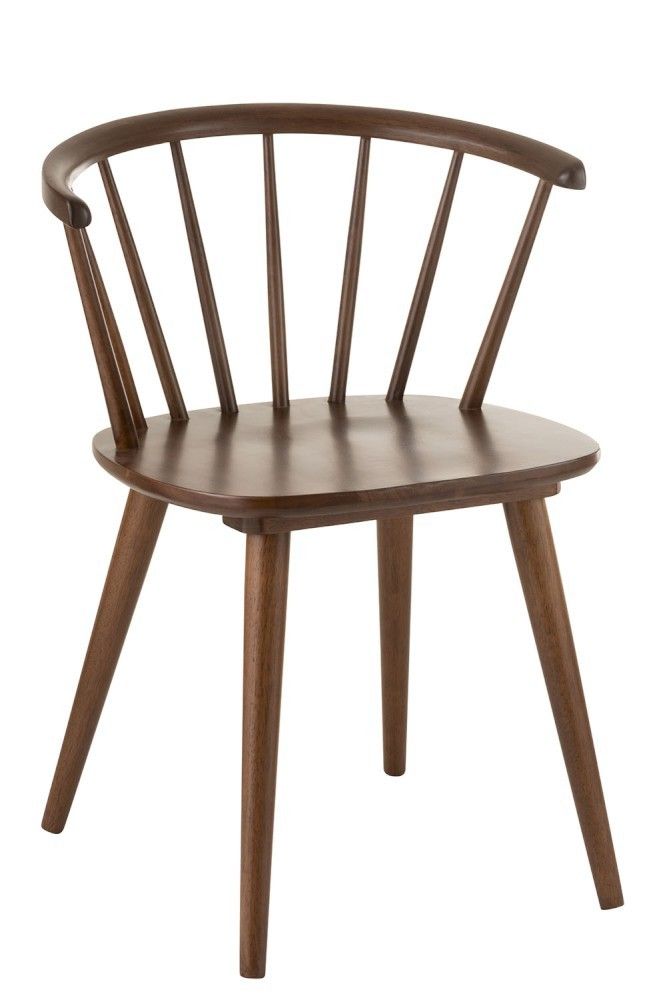 Hnědá jJídelní židle Armrest Vintage- 54*53*75 cm J-Line by Jolipa - LaHome - vintage dekorace