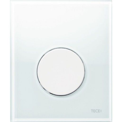 Skleněné ovládací tlačítko pro pisoár TECE Loop bílá 9.242.650 - Siko - koupelny - kuchyně