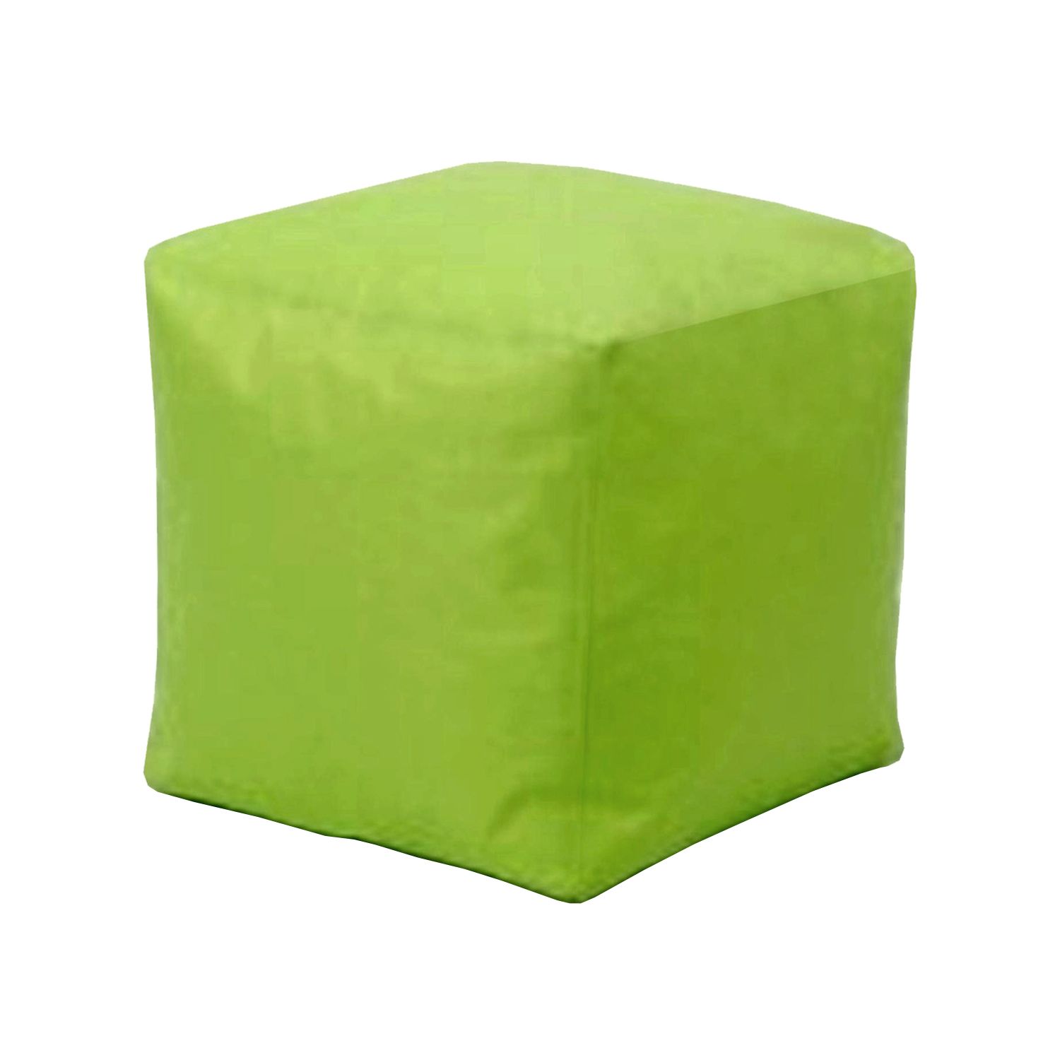 Sedací taburet CUBE světle zelený s náplní - IDEA nábytek