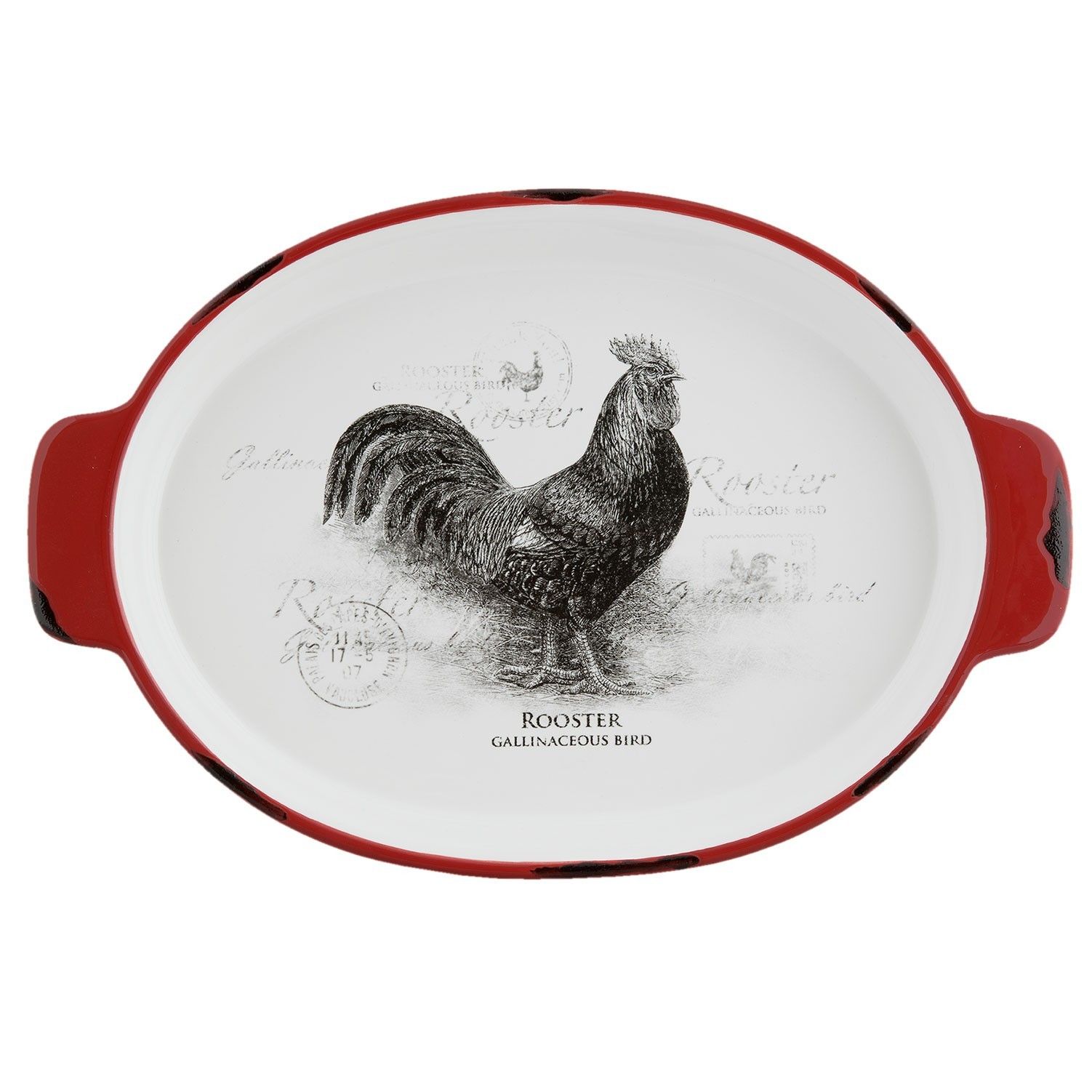 Oválná miska Kohout Country side animal - 29*20*4 cm Clayre & Eef - LaHome - vintage dekorace