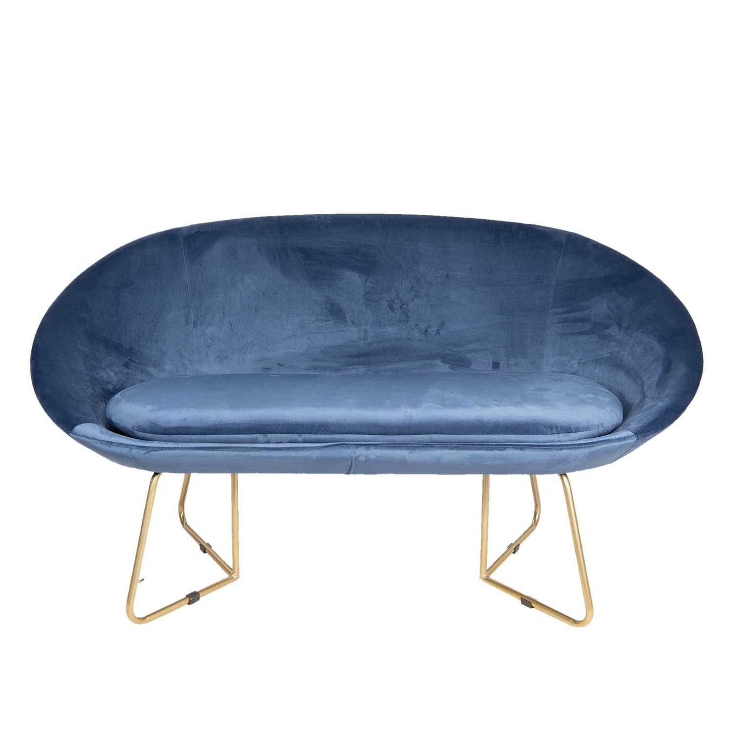 Modrá sedačka Juliette - 145*64*89 cm Clayre & Eef - LaHome - vintage dekorace
