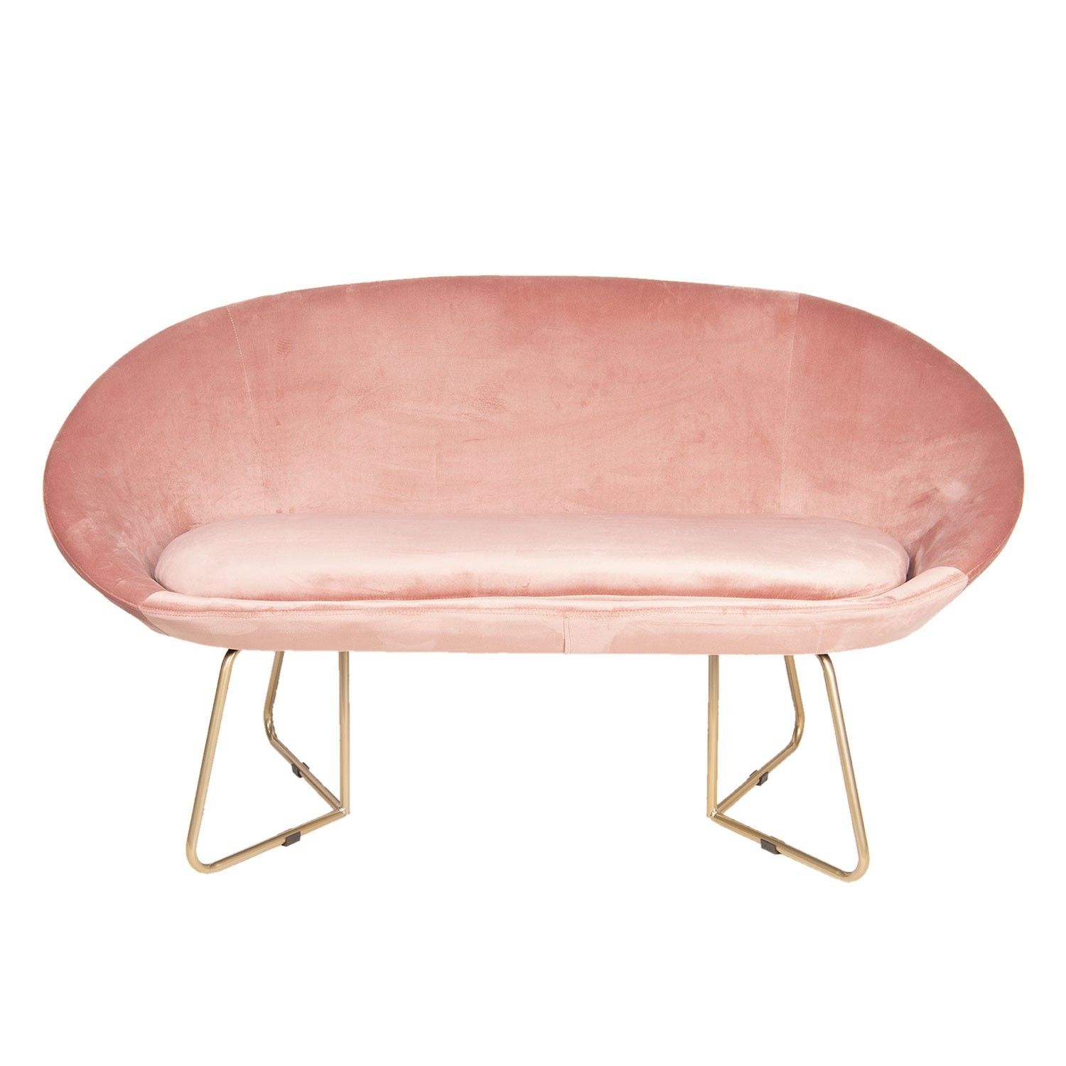 Růžová sedačka Juliette - 145*64*89 cm Clayre & Eef - LaHome - vintage dekorace