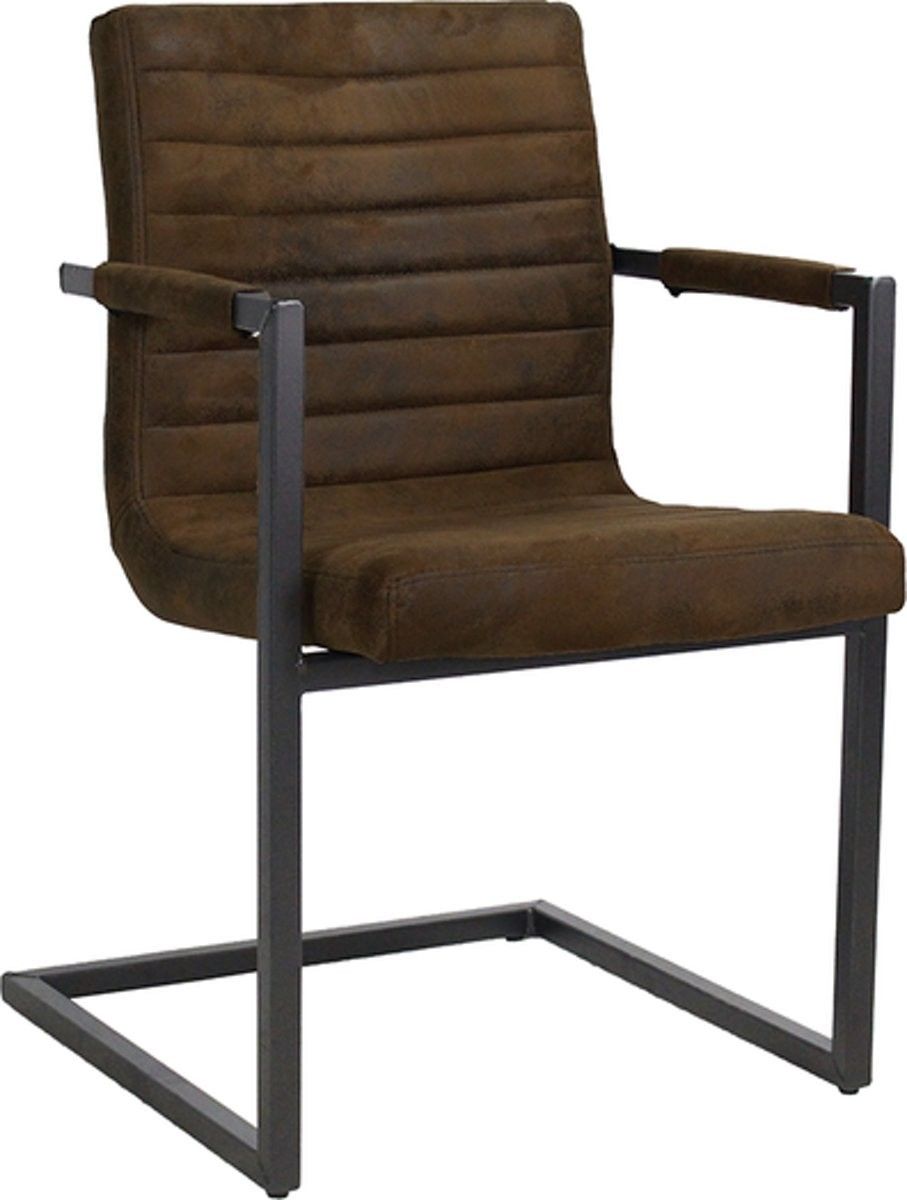 Vintage hnědá židle/křeslo Bruut - 54*60*83 cm - LaHome - vintage dekorace