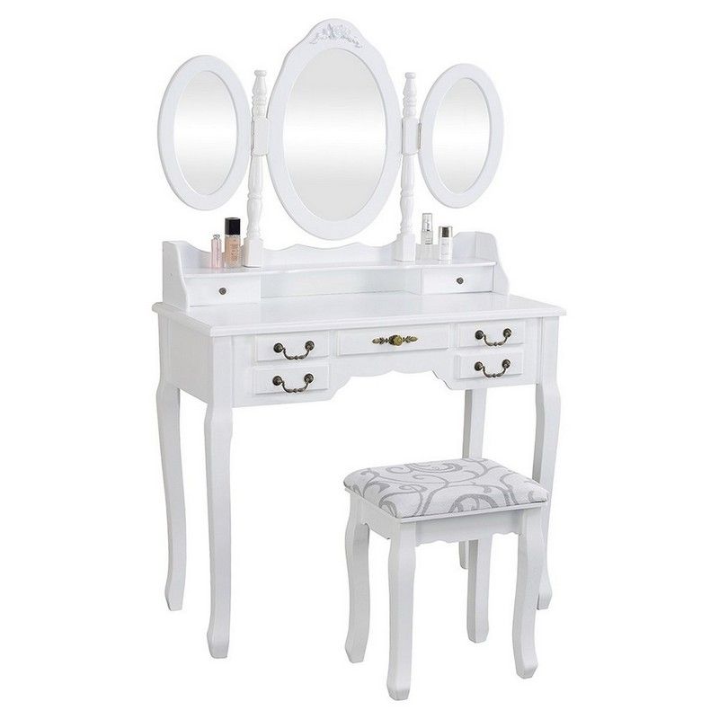 Toaletní stolek Anne “White” Henriette - Therese.cz