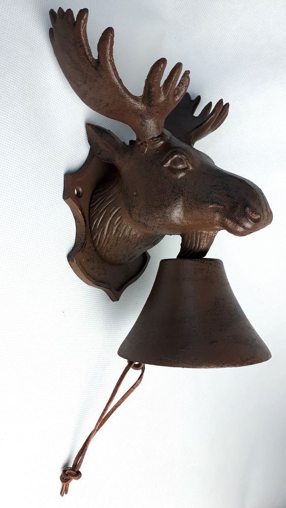 Litinový zvonek Los - 19*15*25 cm Sommerfield - LaHome - vintage dekorace