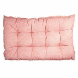 Paletový sedák s výplní v růžové barvě - 80*120*12 cm Clayre & Eef