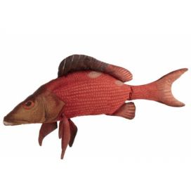 Červený polštář Fish Paul - 93*34*17cm J-Line by Jolipa LaHome - vintage dekorace
