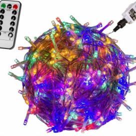 VOLTRONIC® Vánoční LED osvětlení 20 m - barevná 200 LED + ovladač