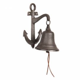 Litinový zvonek s kotvou - 14*10*22 cm Clayre & Eef