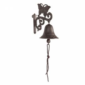 Litinový zvonek s motýlkem - 15*10*14 cm Clayre & Eef