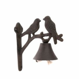 Venkovní zvonek dva ptáci 18,5cm