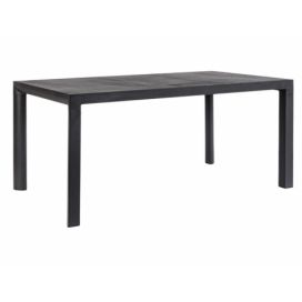 Take Me Home Černý kovový jídelní stůl Simplico 170 x 90 cm