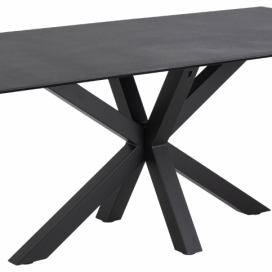 Scandi Černý keramický jídelní stůl Skyline 200 x 100 cm
