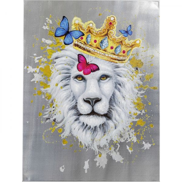 Ručně malovaný obraz Lev Král zvířat 120x90cm - KARE