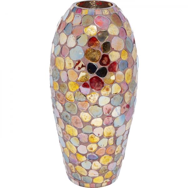 Barevná skleněná váza Mosaic Pebbles 32cm - KARE
