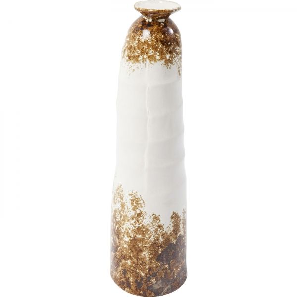 Bílohnědá vysoká keramická váza Rusty 71cm - KARE