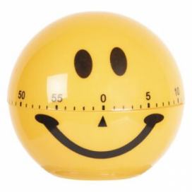 Žlutá kuchyňská minutka Smile - Ø 7*7 cm Clayre & Eef