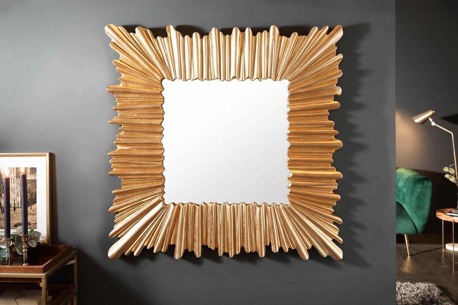 LuxD Designové nástěnné zrcadlo Kathleen 96 cm zlaté - Estilofina-nabytek.cz