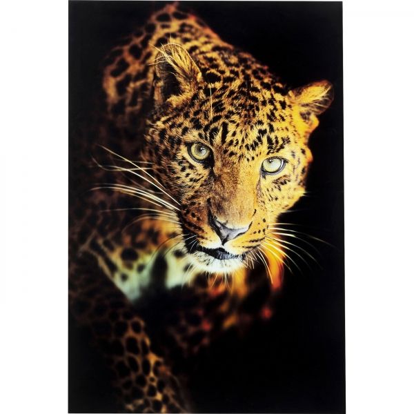 Skleněný obraz Leopard Shaka 120x80cm - KARE