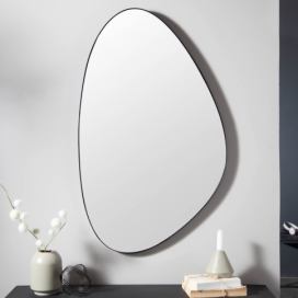 LuxD Designové nástěnné zrcadlo Daiwa 90 cm černé Estilofina-nabytek.cz