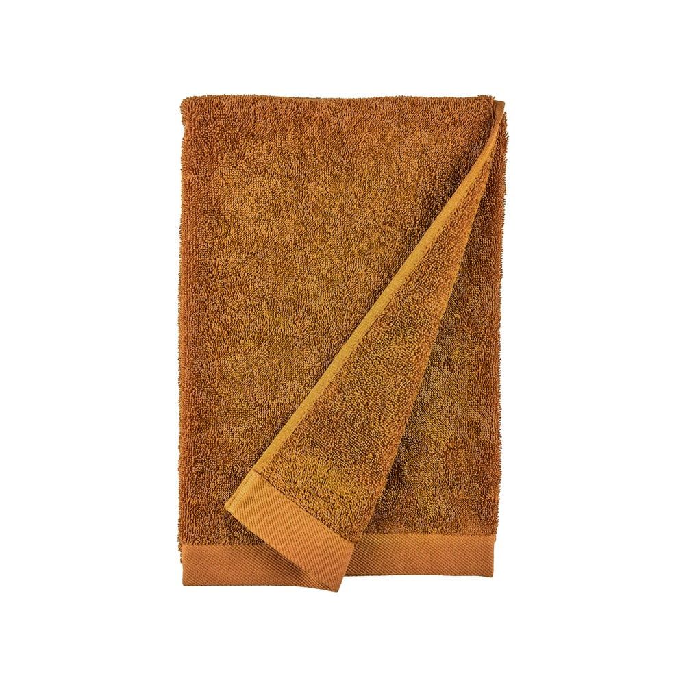 Oranžová osuška z froté bavlny Södahl Clay, 140 x 70 cm - Bonami.cz