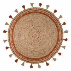 Hnědo-oranžový jutový koberec Flair Rugs Istanbul, ⌀ 150 cm Bonami.cz