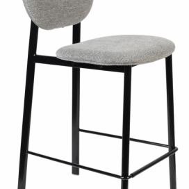 Šedá látková barová židle ZUIVER SPIKE 65 cm