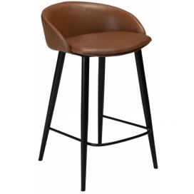 ​​​​​Dan-Form Světle hnědá koženková barová židle DanForm Dual 66 cm